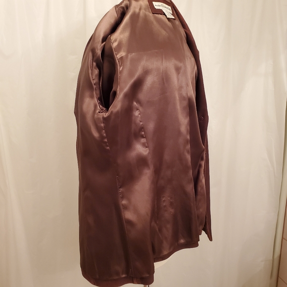 Modern Essentials Brown Leather Jacket GUC Sz M - Picture 10 of 13